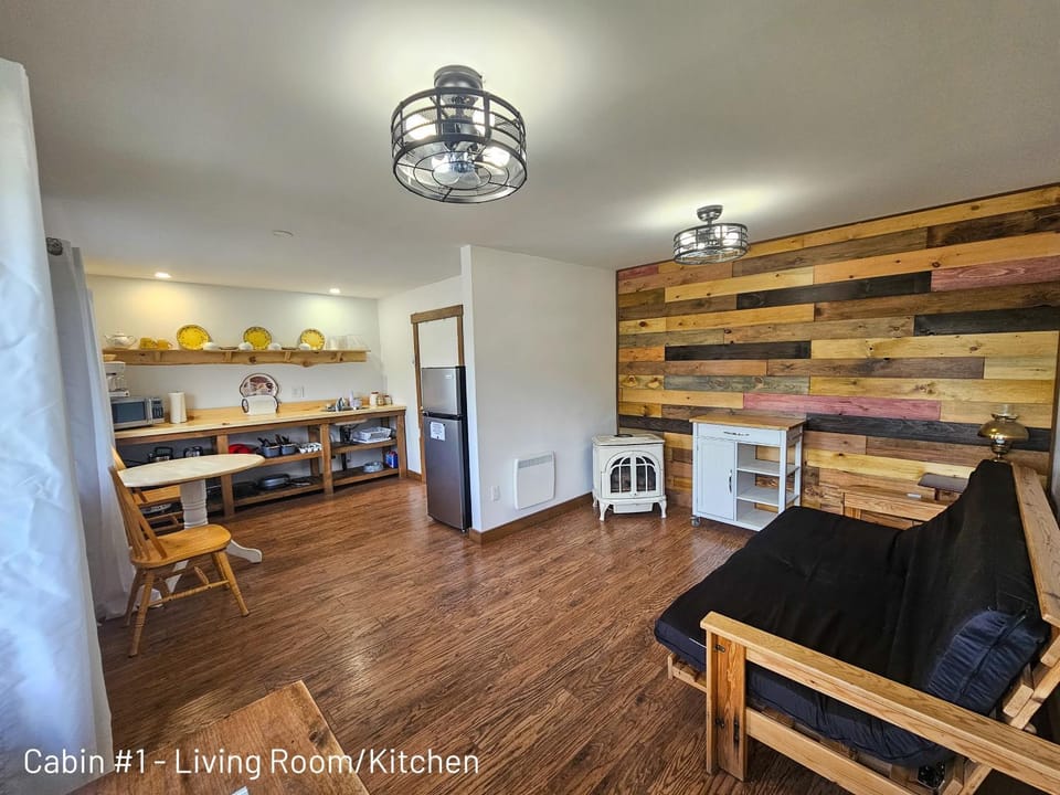 Kitchen or kitchenette, Living room, Dining area