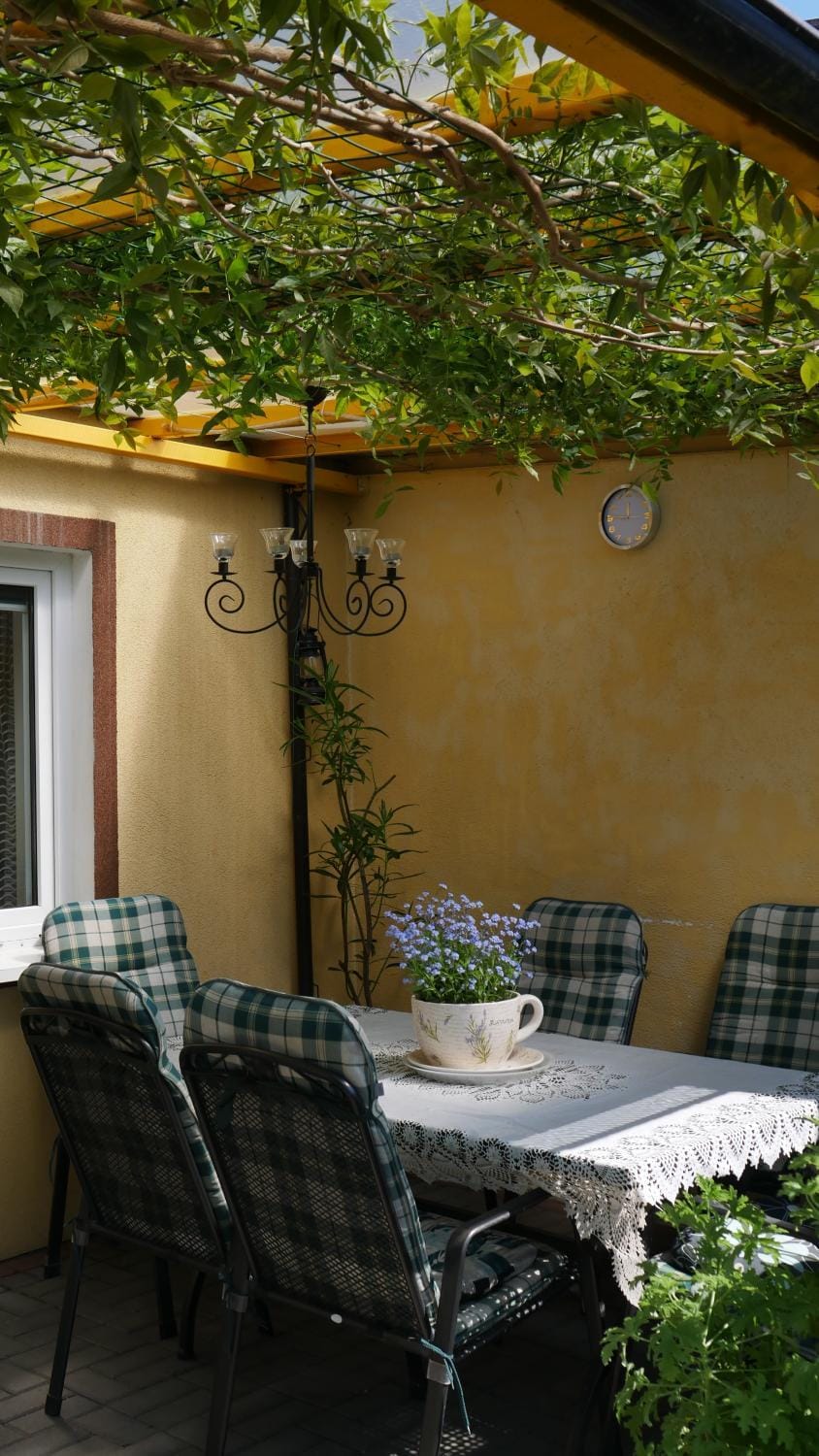 Patio, Seating area, Garden view