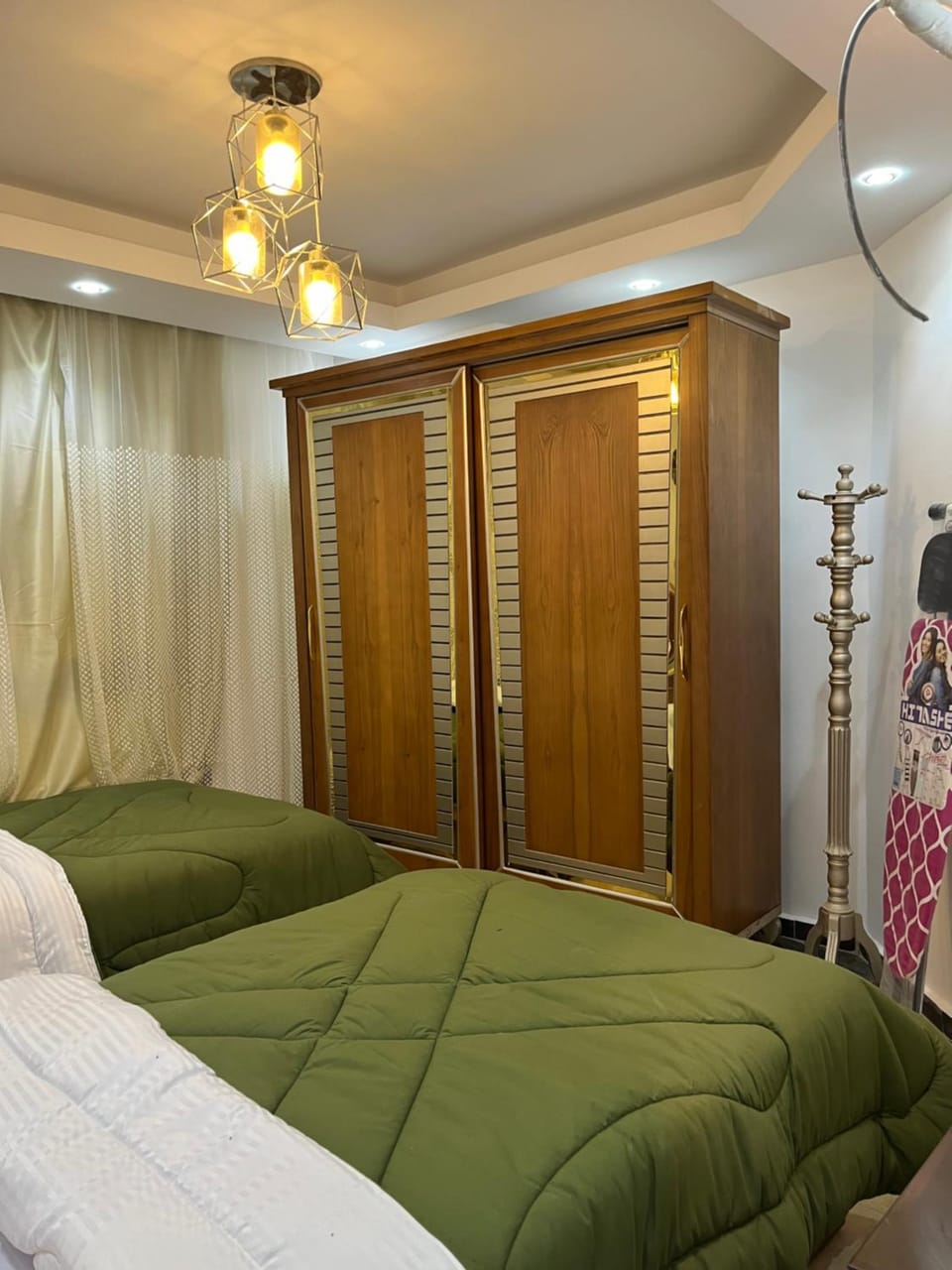 Bed, Photo of the whole room, Bedroom, wardrobe