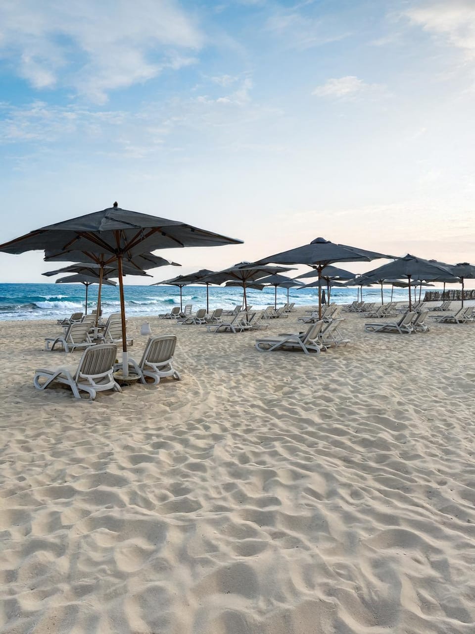 Beach, Sea view, sunbed