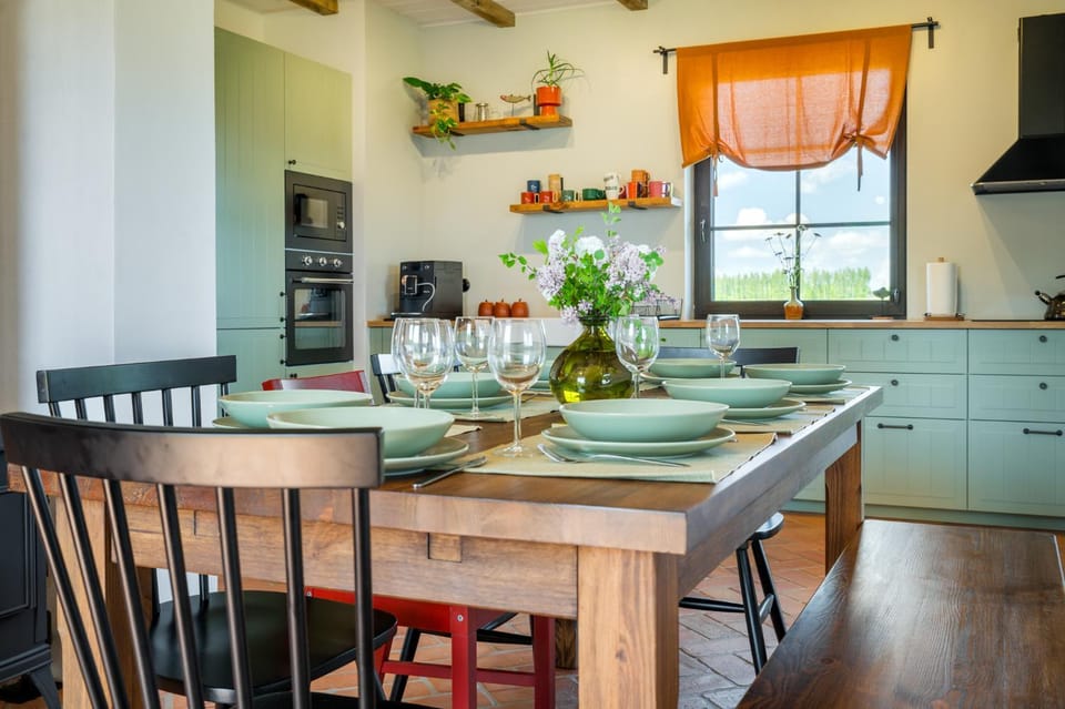 Dining area, dishwasher, microwave, stove, kitchen