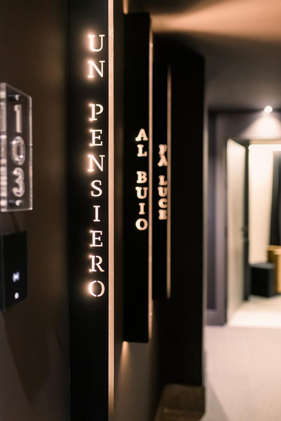 Lobby or reception, Text overlay