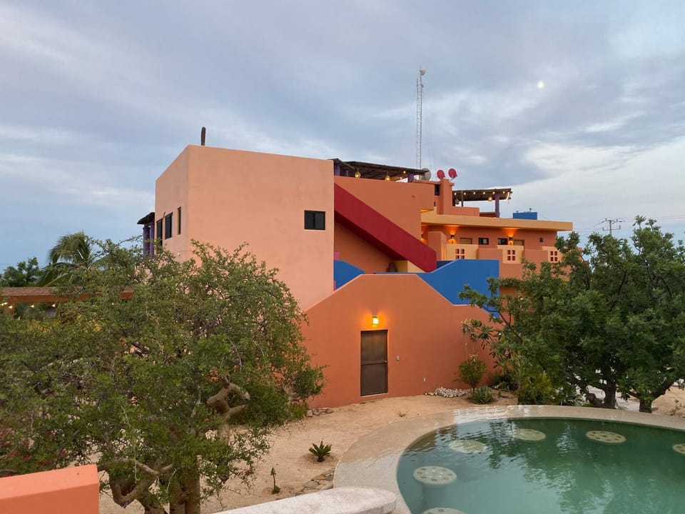 Property building, Pool view