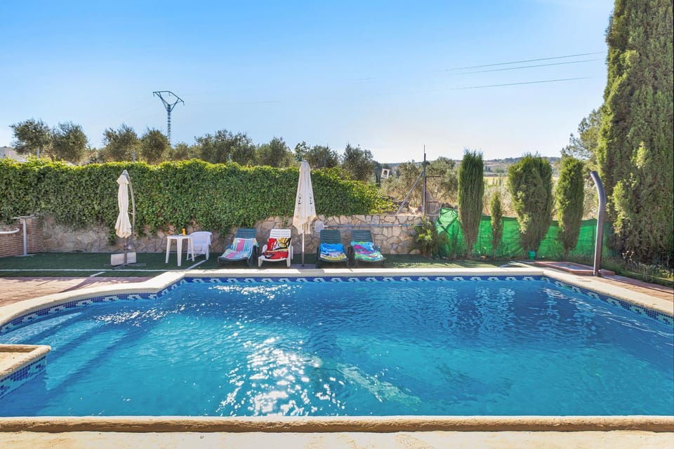 Property building, Living room, Swimming pool