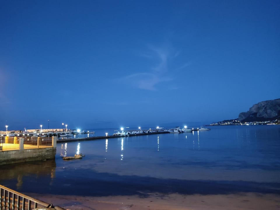 Night, Natural landscape, Sea view