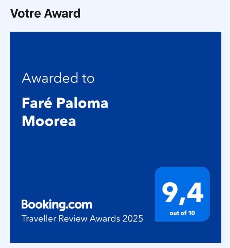 Faré Paloma Moorea House in Moorea-Maiao