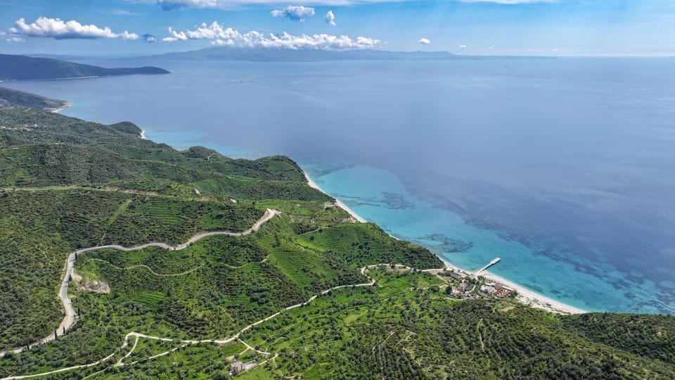 Beach, Mountain view, Sea view