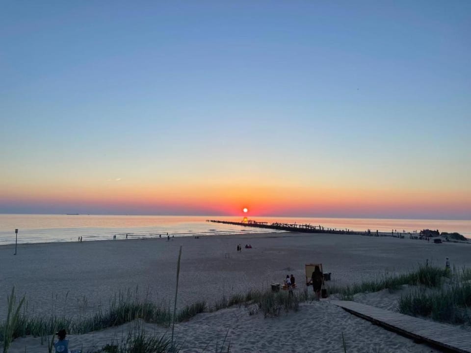 Natural landscape, Beach, Sea view, Sunrise