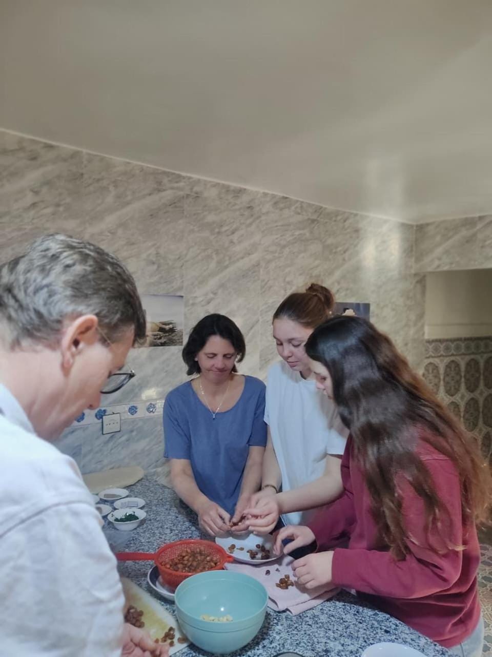Food, group of guests