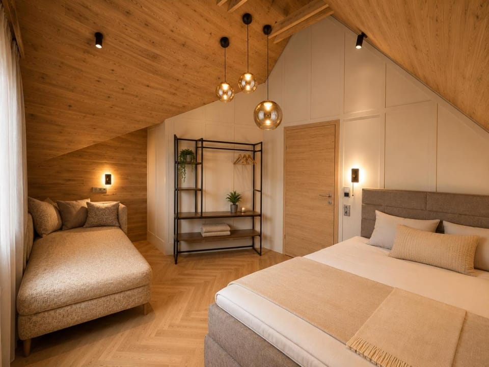 Bed, Photo of the whole room, Bedroom, wardrobe