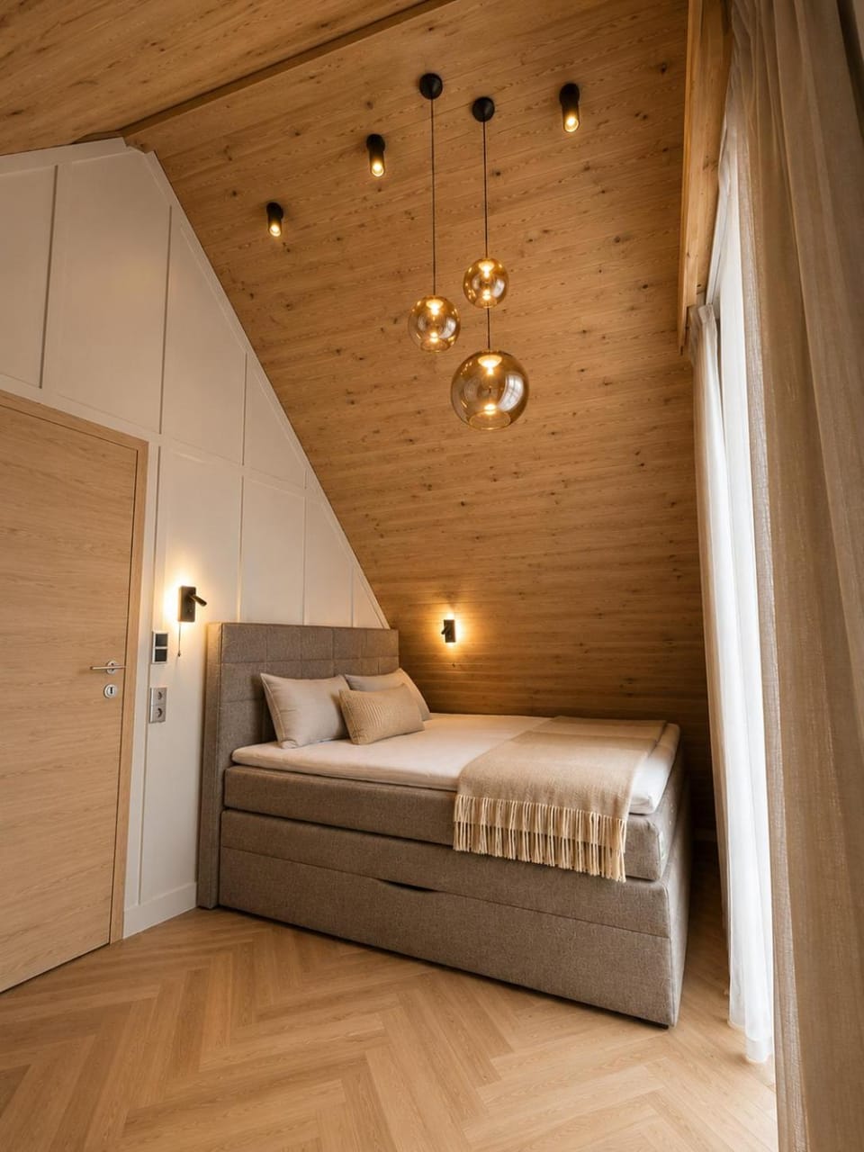 Bed, Photo of the whole room, Bedroom, wardrobe