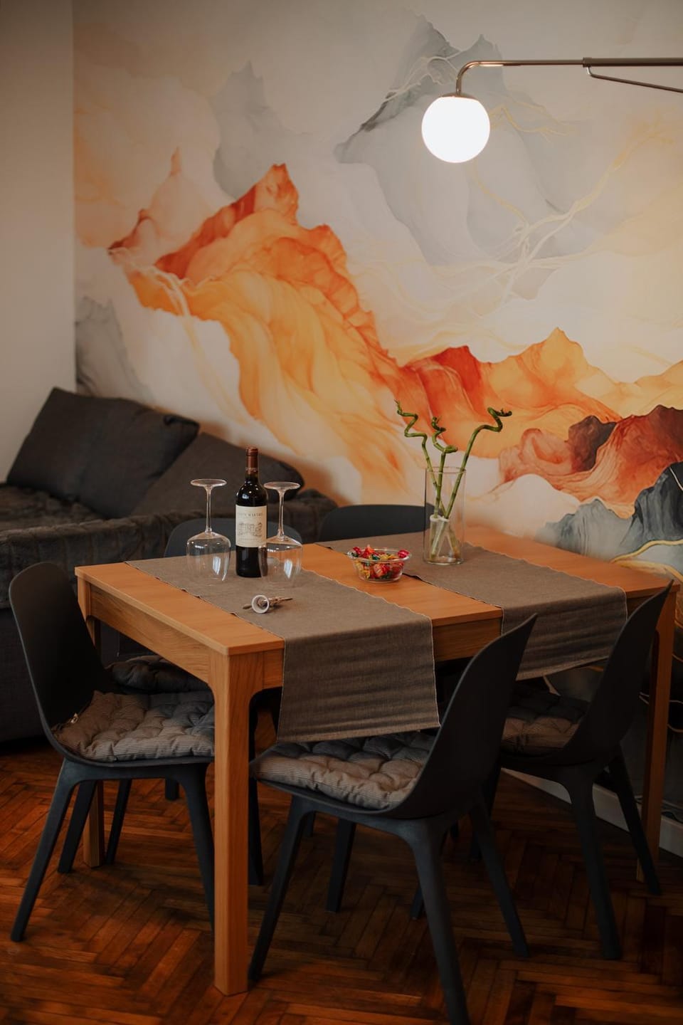 Living room, Seating area, Dining area