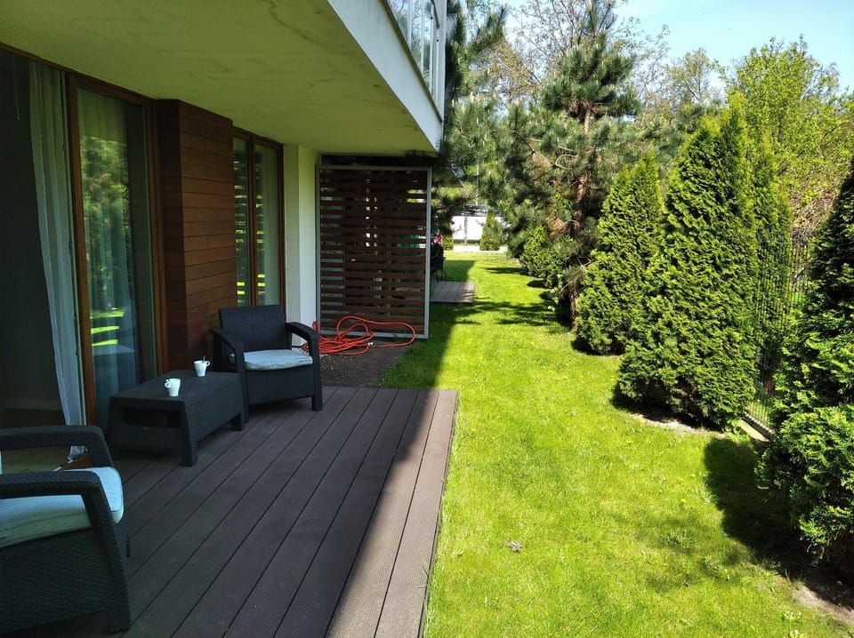 Property building, Patio, Garden, Seating area, Garden view