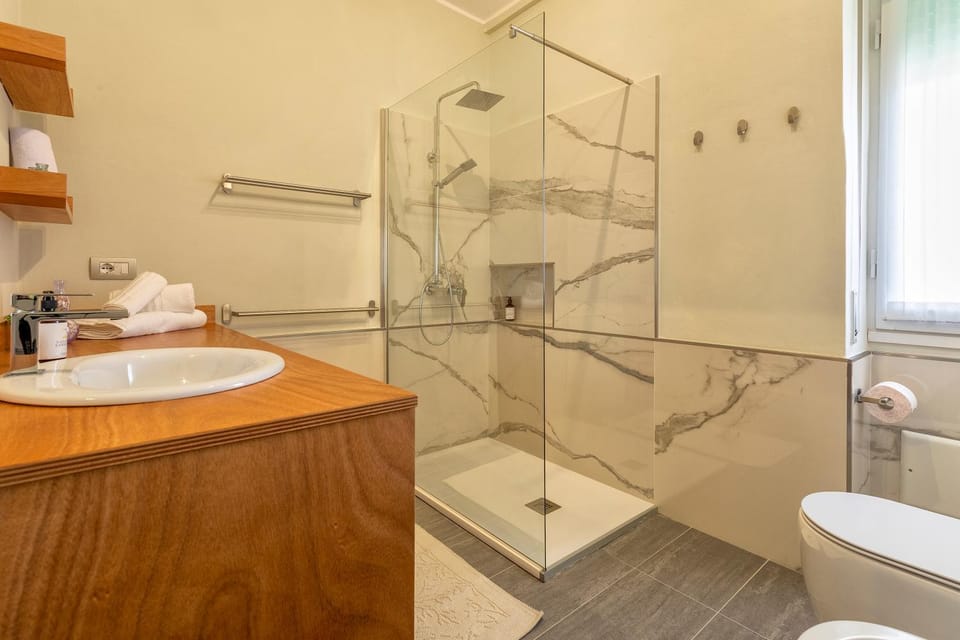 Shower, Toilet, Bathroom, towels