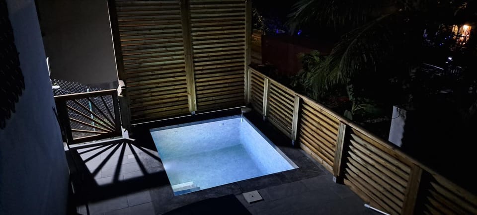 Night, Swimming pool, Swimming pool