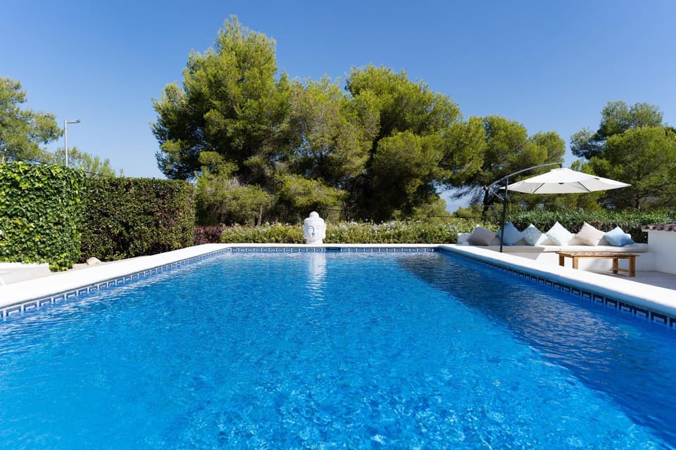 Property building, Living room, Swimming pool