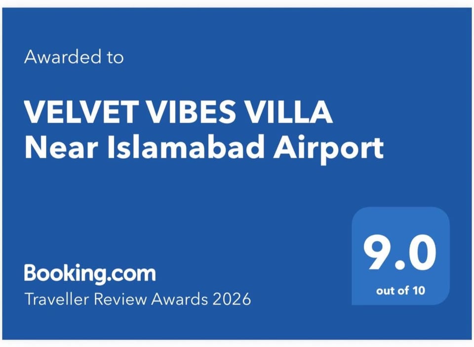 VELVET VIBES VILLA Near Islamabad Airport Apartment in Islamabad