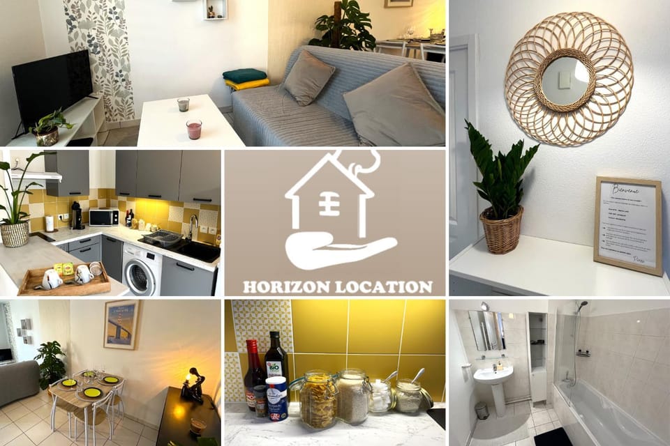 L'Essentiel -Proche Gare-WIFI-Parking Privé-2à4pers Apartment in Saint-Nazaire