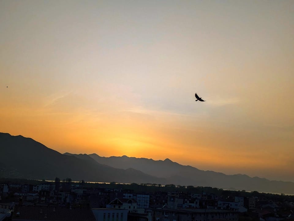 Natural landscape, Mountain view, Sunrise