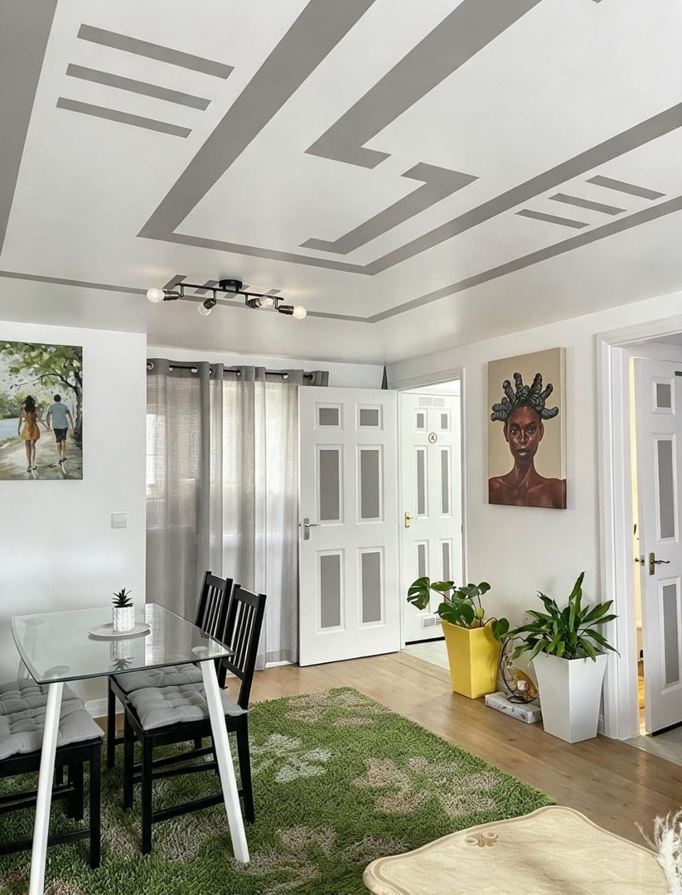 Living room, Seating area, Dining area