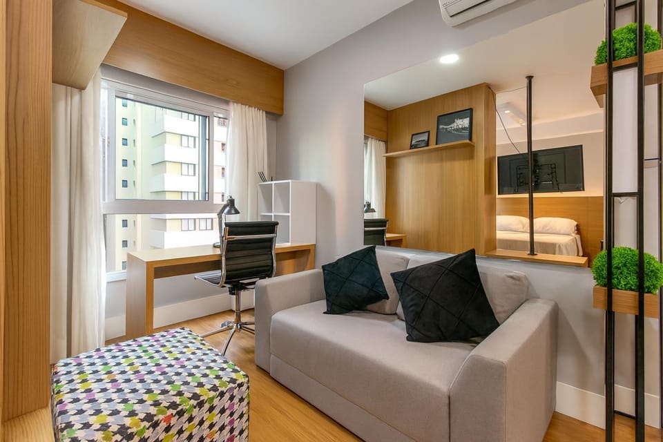 601B Studio LifeSpace, Elegância e Conforto no Batel CWB Apartment in Curitiba