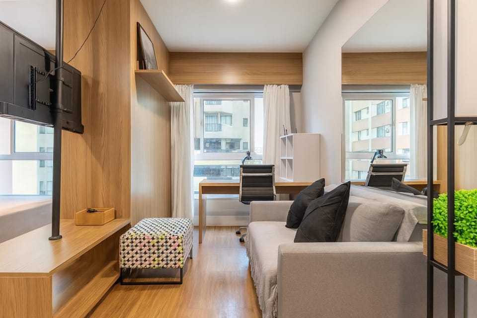 601B Studio LifeSpace, Elegância e Conforto no Batel CWB Apartment in Curitiba