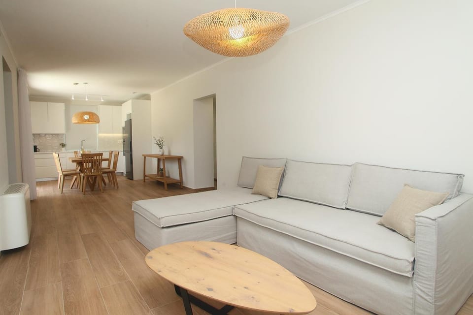 Living room, kitchen