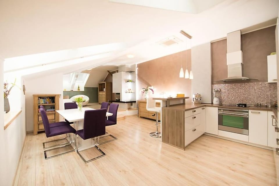 Glamorous Jacuzzi Loft Apartment with Roof Terrace Apartment in Slovakia