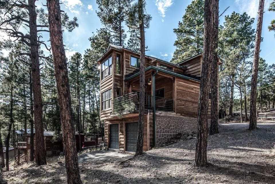Redwood in the Historic Upper Canyon House in Ruidoso