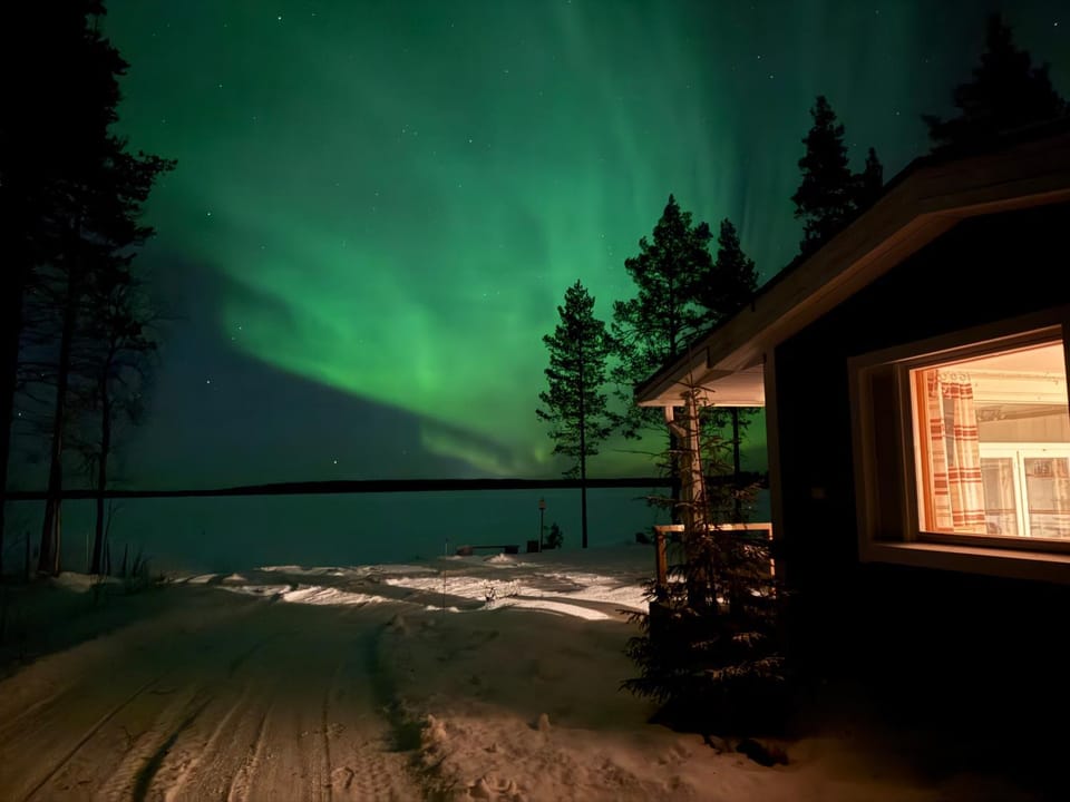 Property building, Night, Natural landscape, Winter