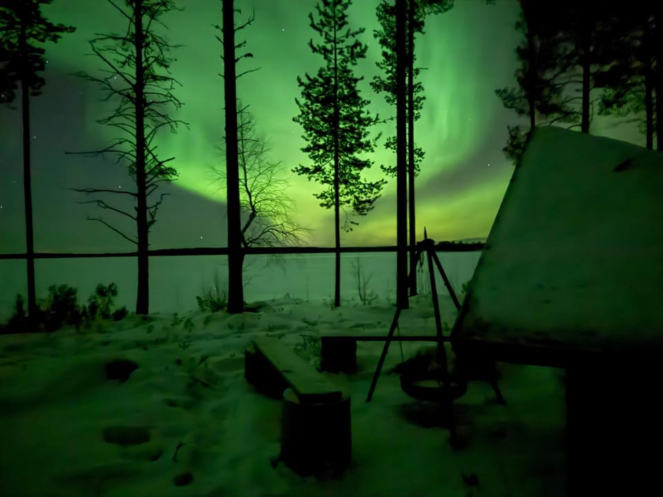 Night, Natural landscape, Lake view