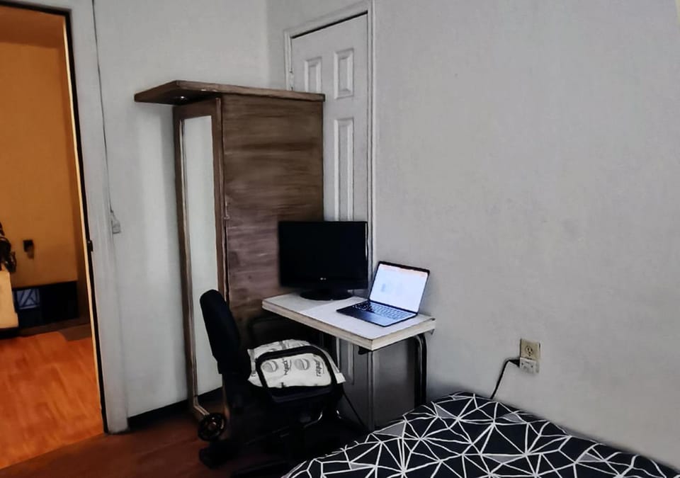 Photo of the whole room, wardrobe