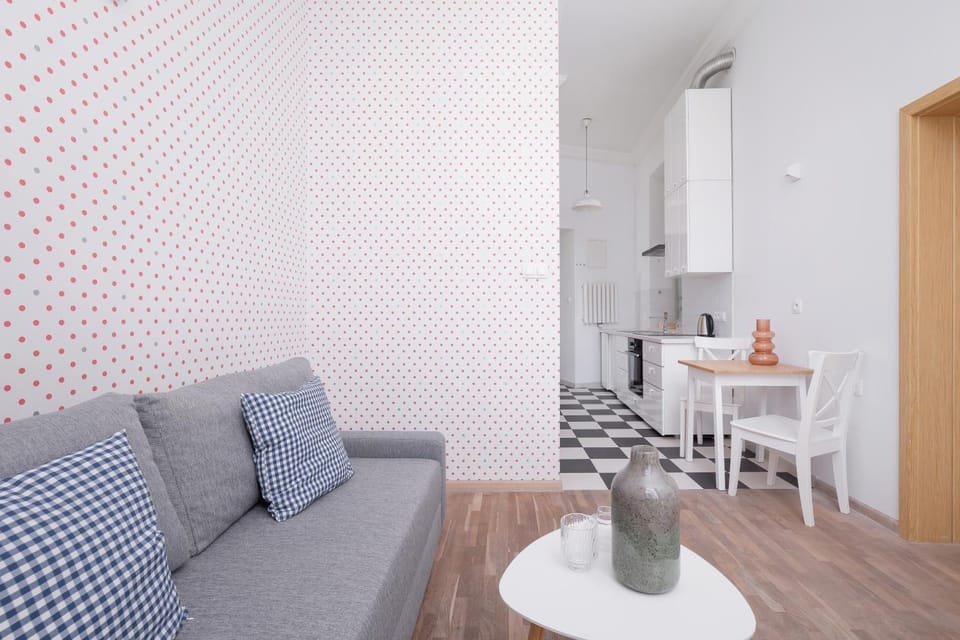 Living room, kitchen