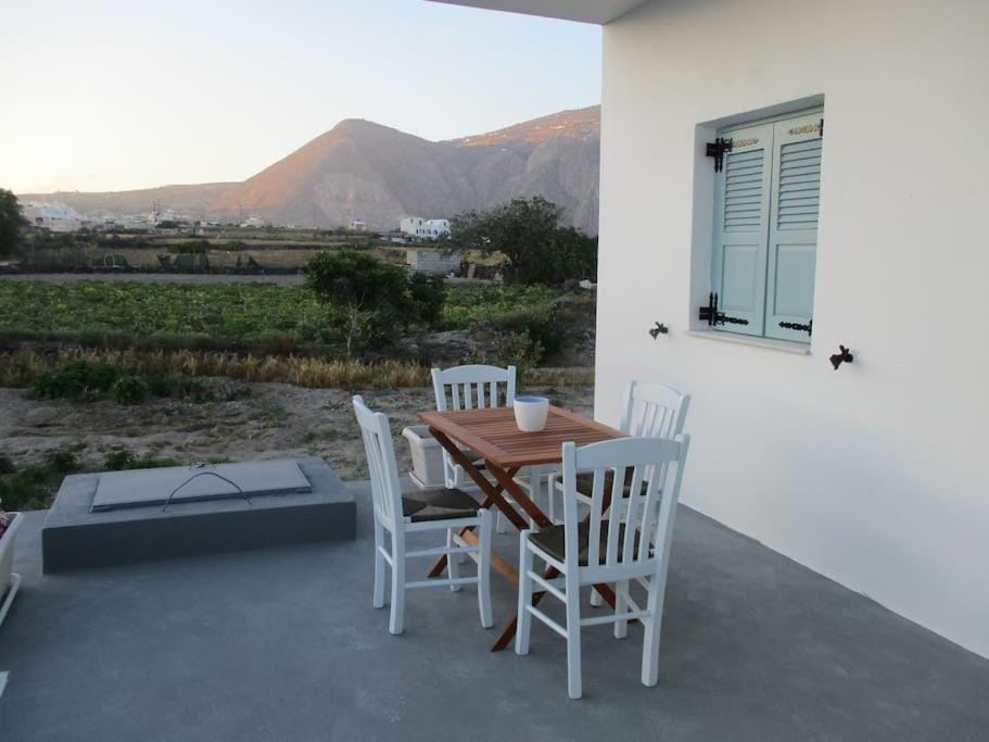 House in vineyard House in Santorini