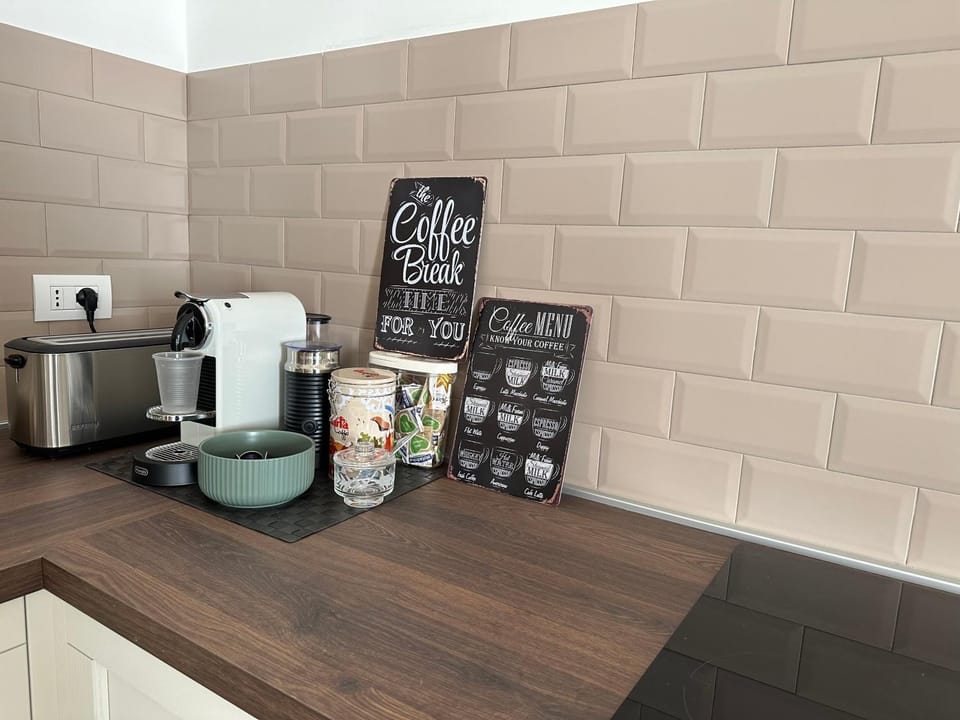 Kitchen or kitchenette, toaster