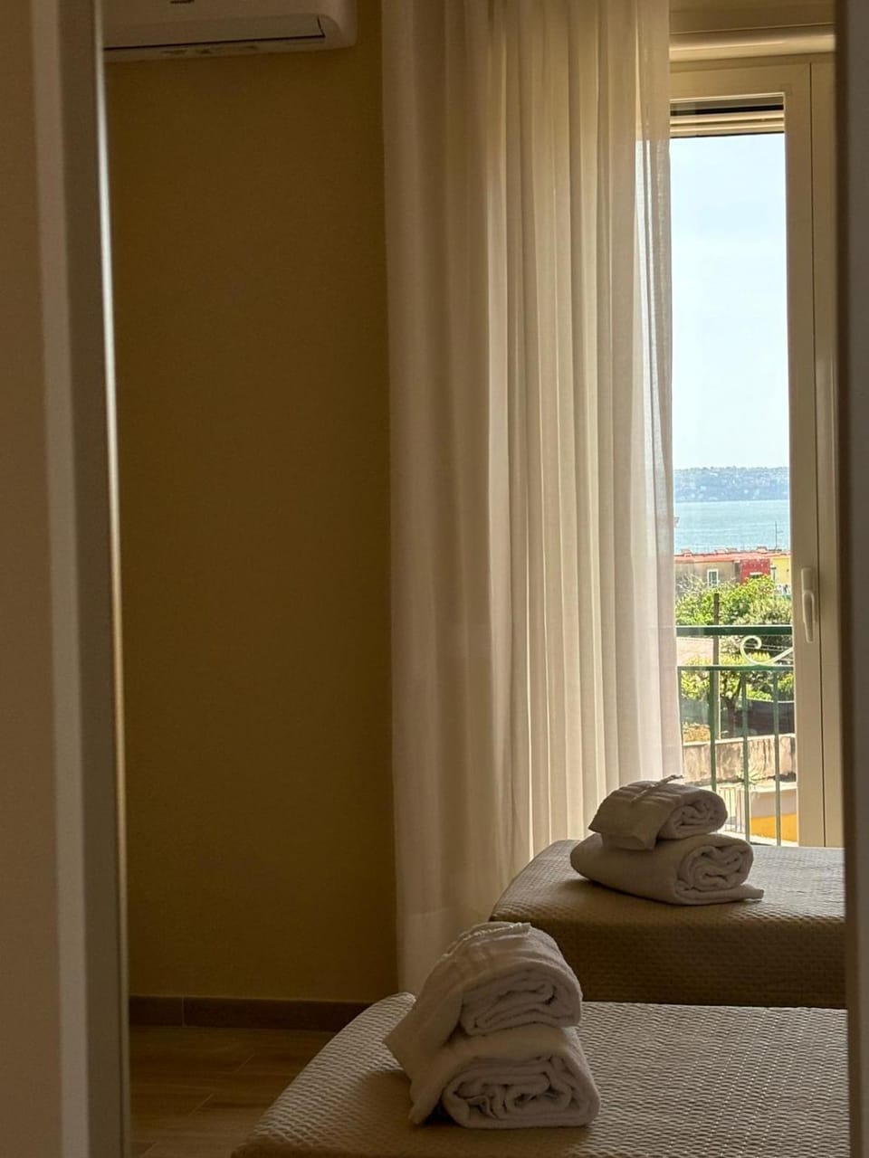 Natural landscape, Bedroom, Sea view