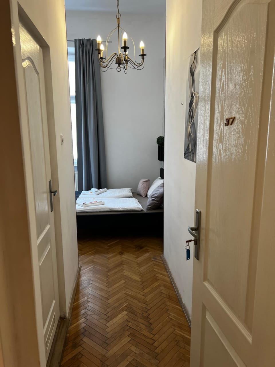 Bed, Photo of the whole room, Bedroom, wardrobe