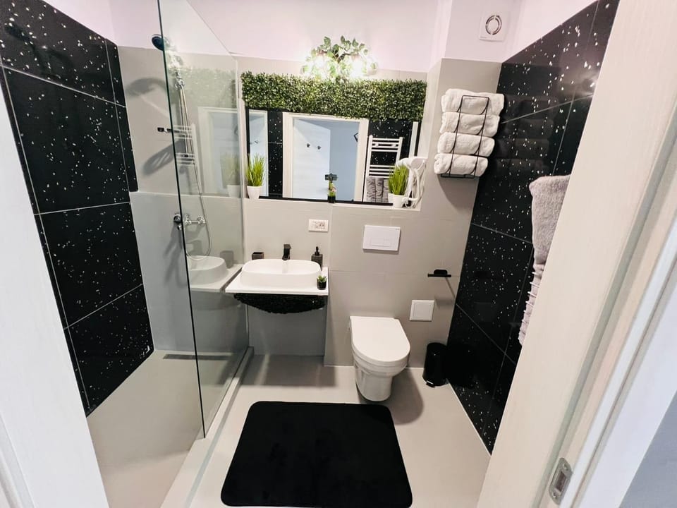 Shower, Toilet, Bathroom, towels