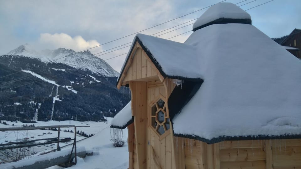 Winter, Garden, Sauna