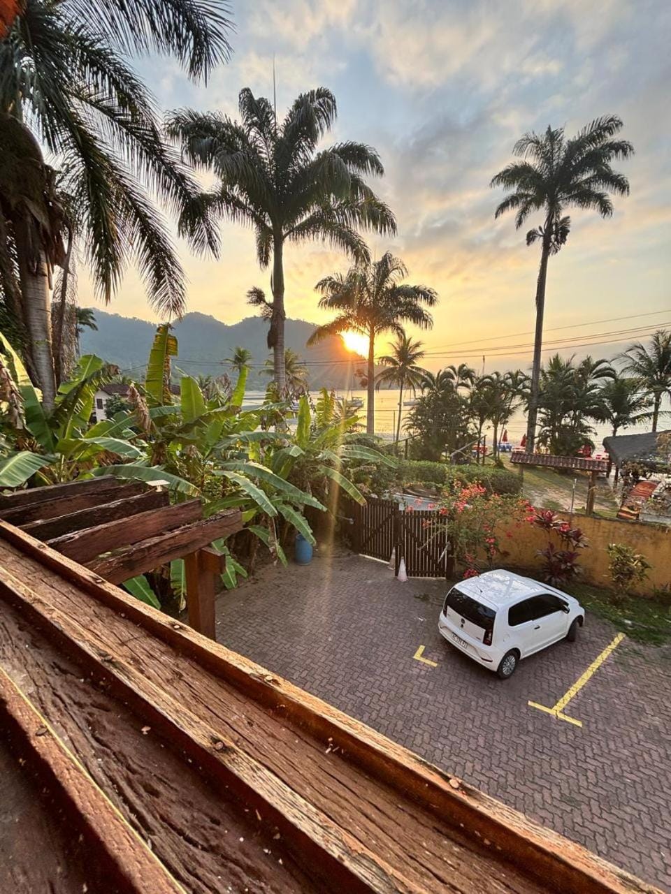 Natural landscape, Sunset, Parking