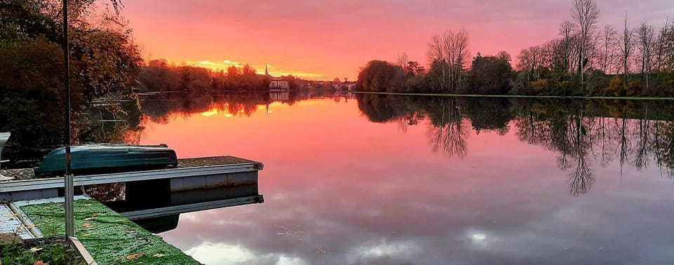 River view, Sunset