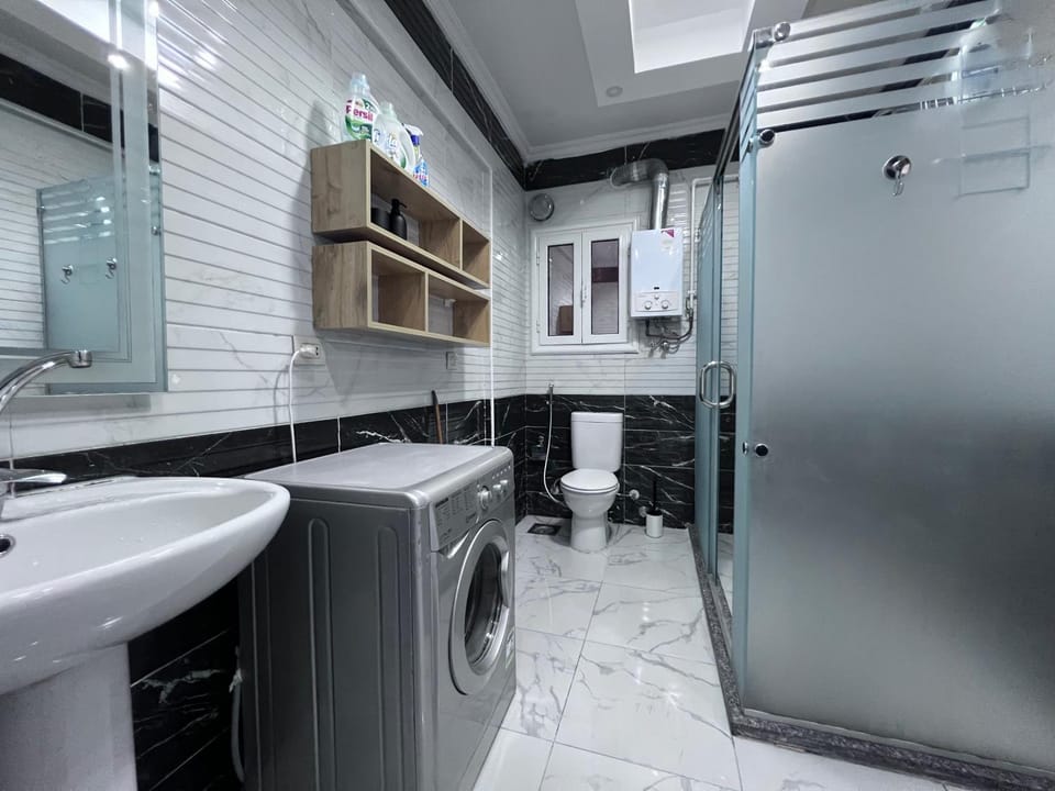 Shower, Bathroom, washing machine