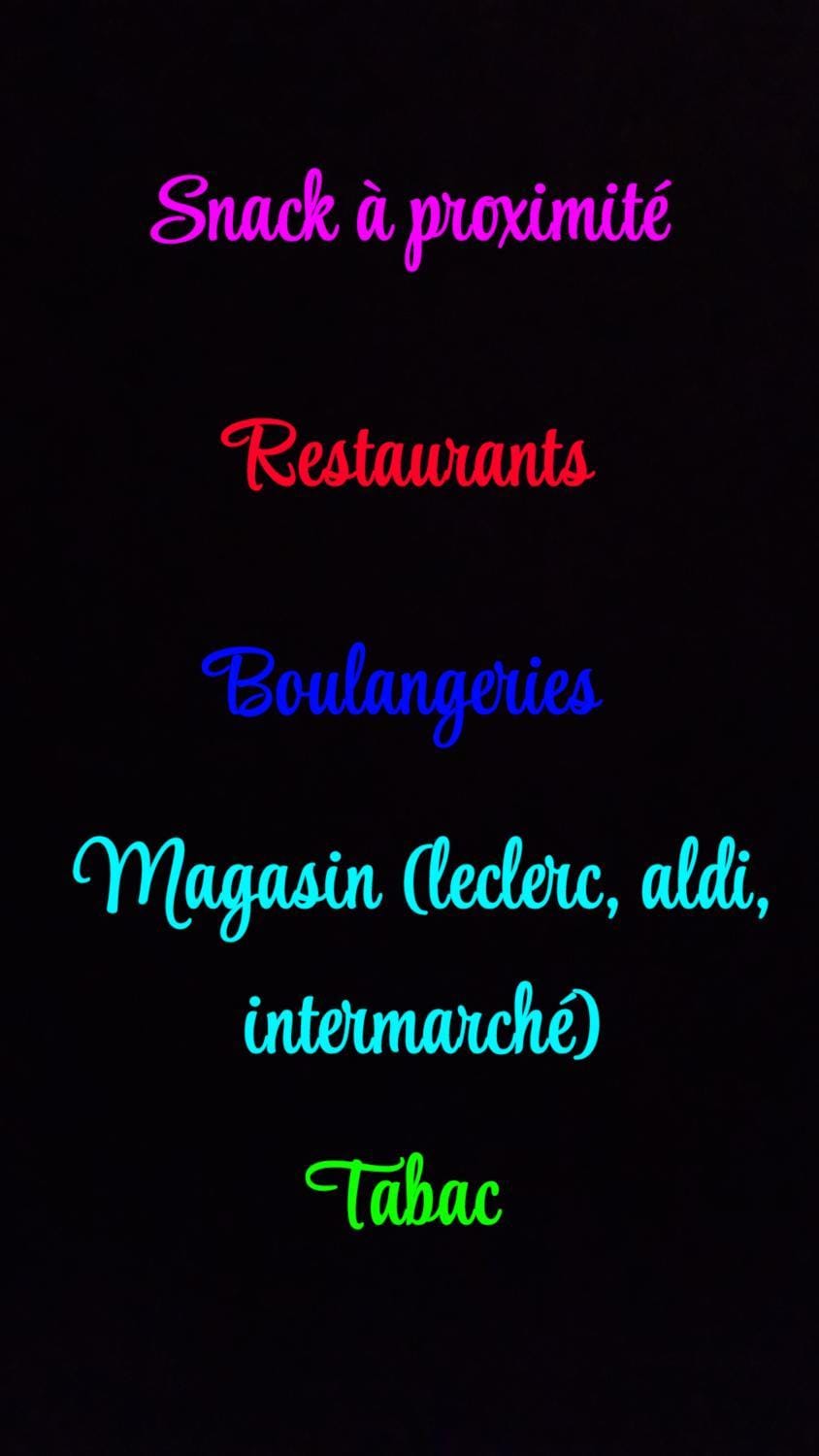 Food and drinks, Text overlay
