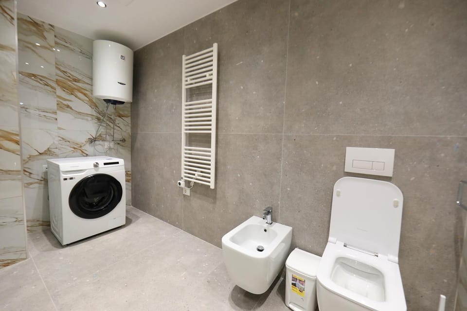Toilet, Bathroom, washing machine