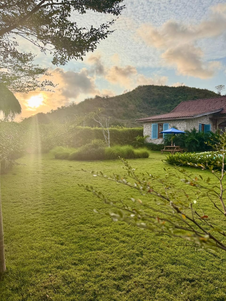 Natural landscape, Mountain view, Sunset