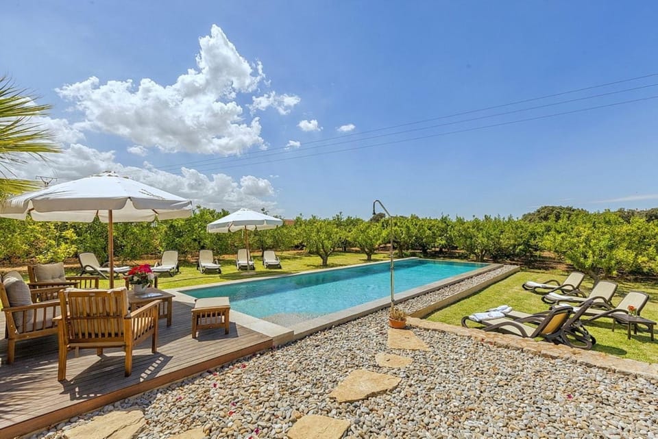 Property building, Living room, Swimming pool