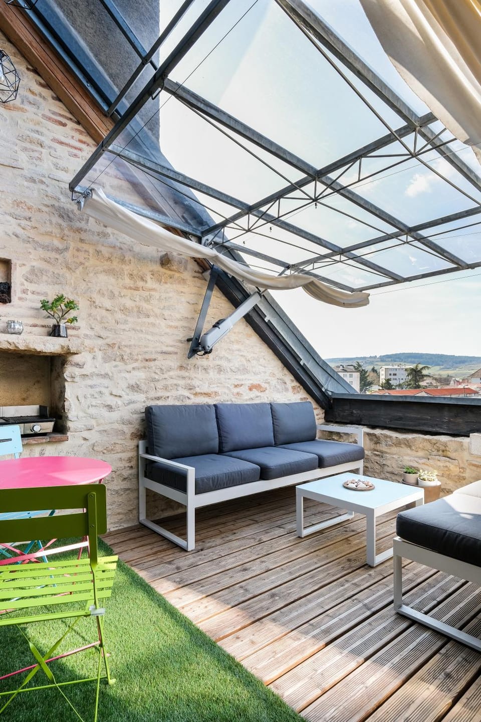 Day, View (from property/room), Balcony/Terrace, Living room