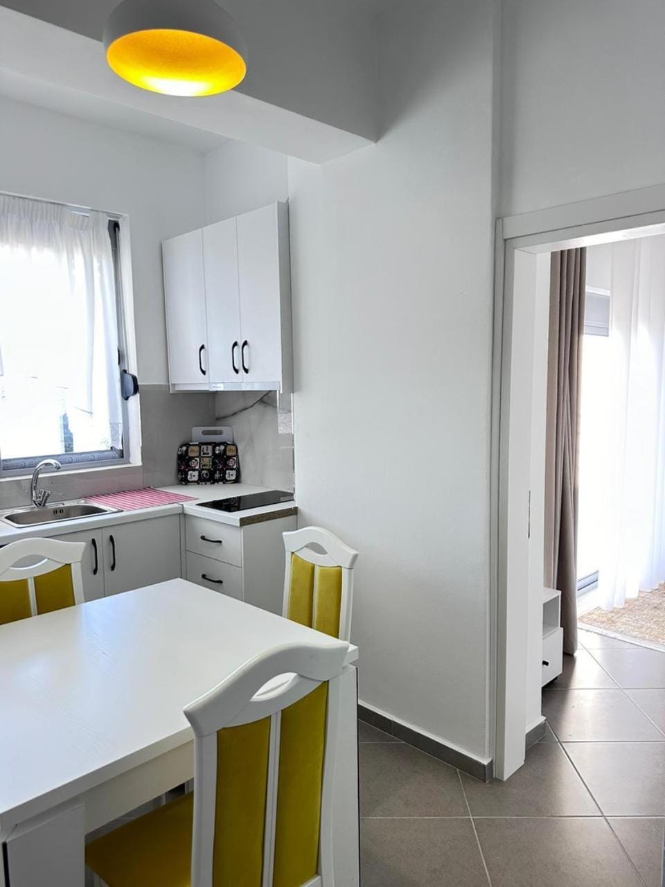Kitchen or kitchenette, stove, toaster, kitchen