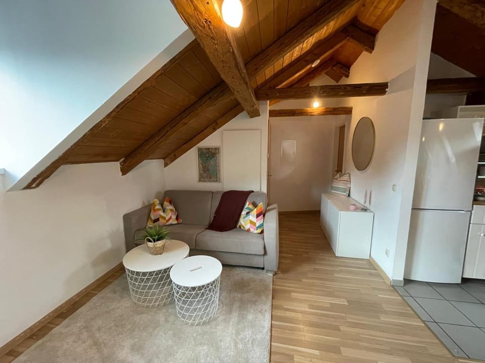 Kitchen or kitchenette, Living room, Seating area