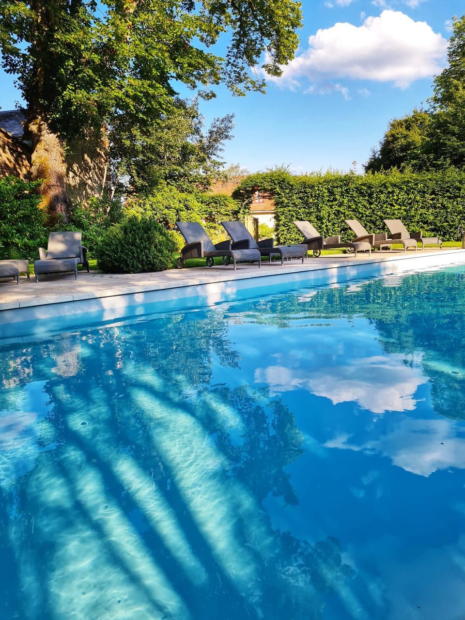 Natural landscape, Pool view, Swimming pool, sunbed